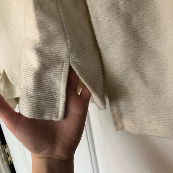 Madewell Sweater Ivory Cream Pleated Wide Sleeves - Picture 8 of 9